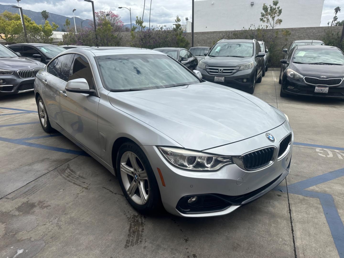 2016 Gray /Black BMW 4-Series Gran Coupe 428i SULEV (WBA4A9C53GG) with an 2.0L L4 DOHC 16V engine, 8A transmission, located at 30 S. Berkeley Avenue, Pasadena, CA, 91107, (626) 248-7567, 34.145447, -118.109398 - Photo#8